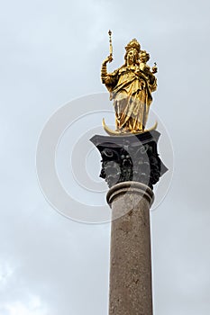 MUNICH, GERMANY/EUROPE - SEPTEMBER 25 : St Marys Column in Munich Germany on September 25, 2014