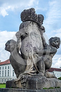 MUNICH, GERMANY/EUROPE - SEPTEMBER 25 : Statue at Nymphenburg Pa