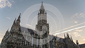 Munich MÃ¼nchen Germany time lapse at Marienplatz