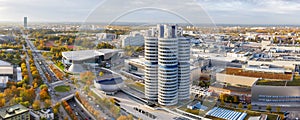 Munich MÃ¼nchen skyline aerial panoramic view photo town building architecture travel