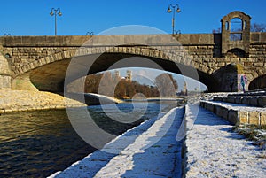 Munich and river Isar