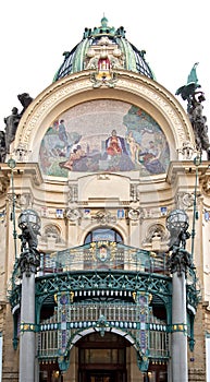 Municipal house of Prague photo