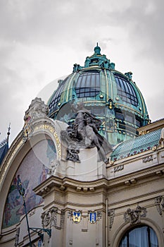 , Municipal House, theatre and opera house in Prague, Czech Republic.