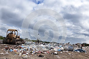 Municipal landfill for household waste