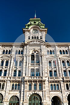 Municipal Palace of Trieste in Italy