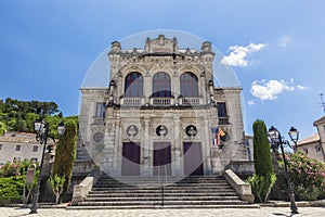 Municipal theater of Orange city with two clouds