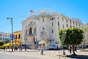 Municipal theatre on avenue Habib Bourguiba in downtown Tunis.