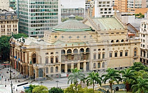 Municipal Theatre of SÃÂ£o Paulo Theatro Municipal de SÃÂ£o Paulo, Brazil photo