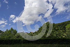 Municipality of Santesteban next to the VÃÂ­a Verde del Bidasoa, in Navarra photo