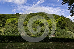 Municipality of Santesteban next to the VÃÂ­a Verde del Bidasoa, in Navarra photo