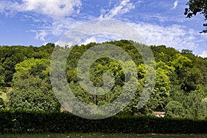 Municipality of Santesteban next to the VÃÂ­a Verde del Bidasoa, in Navarra photo