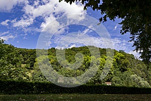 Municipality of Santesteban next to the VÃÂ­a Verde del Bidasoa, in Navarra photo