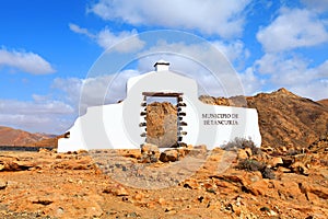 Municipality sign in Fuerteventura. photo