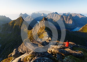 Munkebu mountain in Lofoten