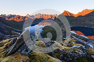 Munkebu mountain in Lofoten, Norway