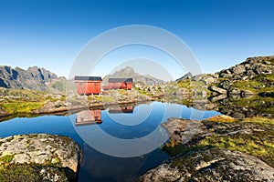 Munkebu mountain. Lofoten, Norway