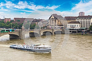 Munster and Rhine river in Basel