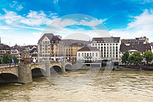 Munster and Rhine river in Basel