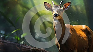 Muntjac (Muntiacus reevesi), also known as the Chinese muntjac, is a muntjac species found widely in