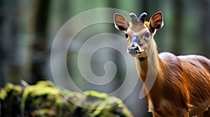 Muntjac (Muntiacus reevesi), also known as the Chinese muntjac, is a muntjac species found widely in