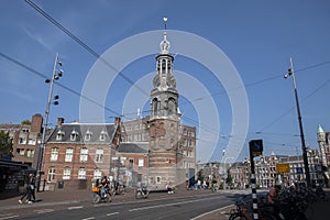 Muntplein Square At Amsterdam The Netherlands 14-9-2021