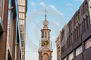 The Munttoren tower in Amsterdam, Netherlands