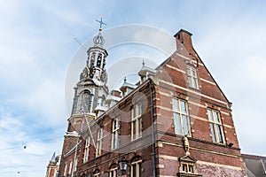 The Munttoren tower in Amsterdam, Netherlands.