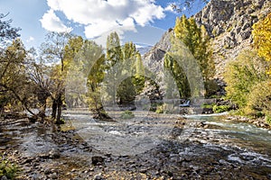 Munzur River in Ovacik, Tunceli. Turkish name; Munzur Gozeleri