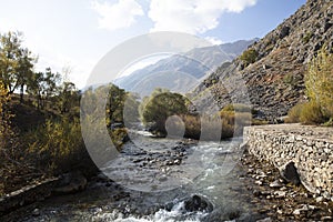 Munzur River in Ovacik, Tunceli. Turkish name; Munzur Gozeleri