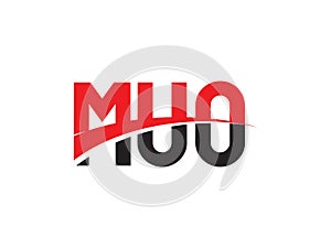 MUO Letter Initial Logo Design Vector Illustration