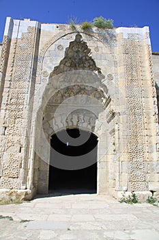 Muqarnas vaulting of the main portal Caravanasi