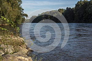 Mura River Landscape And Flow View