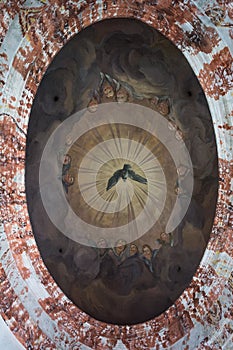 Mural on ceiling of Karlskirche in Vienna