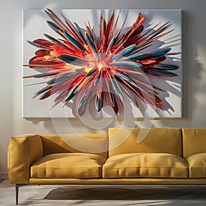 Mural color explosion abstract art photo