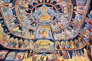 Mural Fresco at Sinaia monastery, Romania