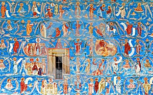 Mural Fresco at Voronet Monastery Romania