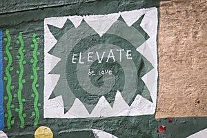 Elevate -- be love - mural