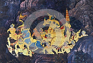 Mural Painting in Wat Phra Kaew