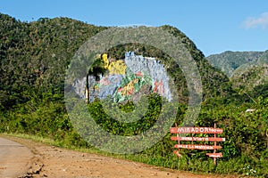 The Mural of Prehistory at the ViÃ±ales valley in Cuba