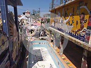 mural, recreation, tourism, bobsled, bobsleigh, bob, dock, dockage, docking facility, gondola, pier