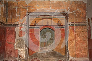 Mural in the Roman Villa Poppaea, Italy