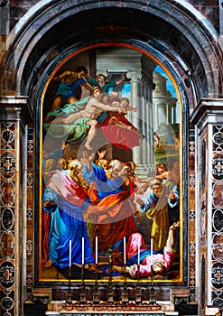 Mural of Saint Peter's Basilica