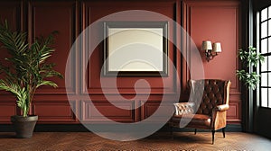 mural screen on wall