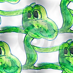 Mural seamless pattern frog background texture