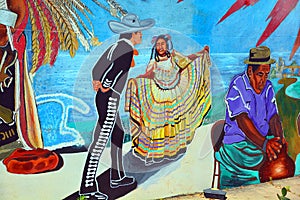 Mural tell the story of mexicans americans people