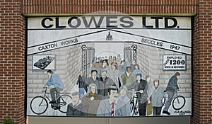 Mural of William Clowes Printers