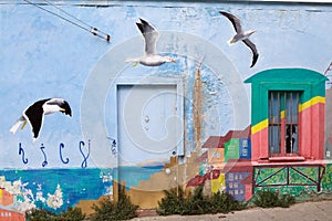 Murales in Valparaiso, Chile