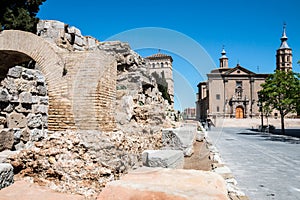 Murallas Romanas and Iglesia de San Juan de los Panetes, Zaragoza, Spain photo