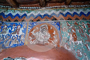 Murals of Alchi Monastery Tibet Buddhsim Temple