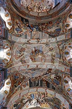 The murals of Atotonilco chapel ceiling